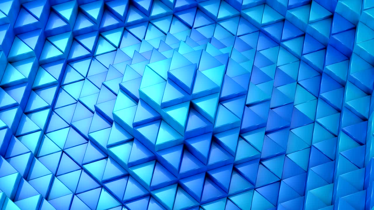 los triángulos formaron una onda