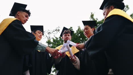 group of graduates celebrating