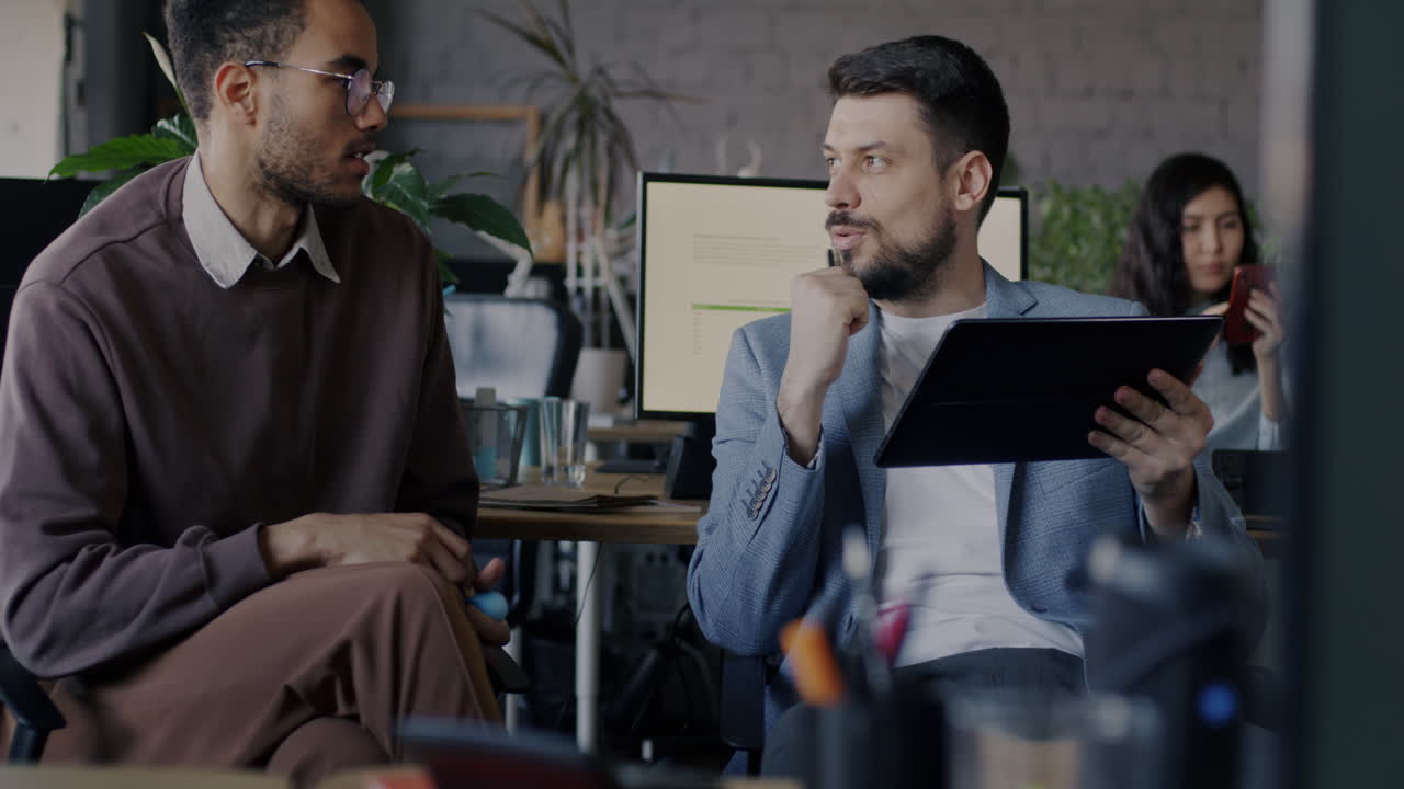 reunión de negocios en una oficina moderna