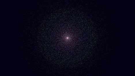 mysterious celestial object a dark circle with a central white dot