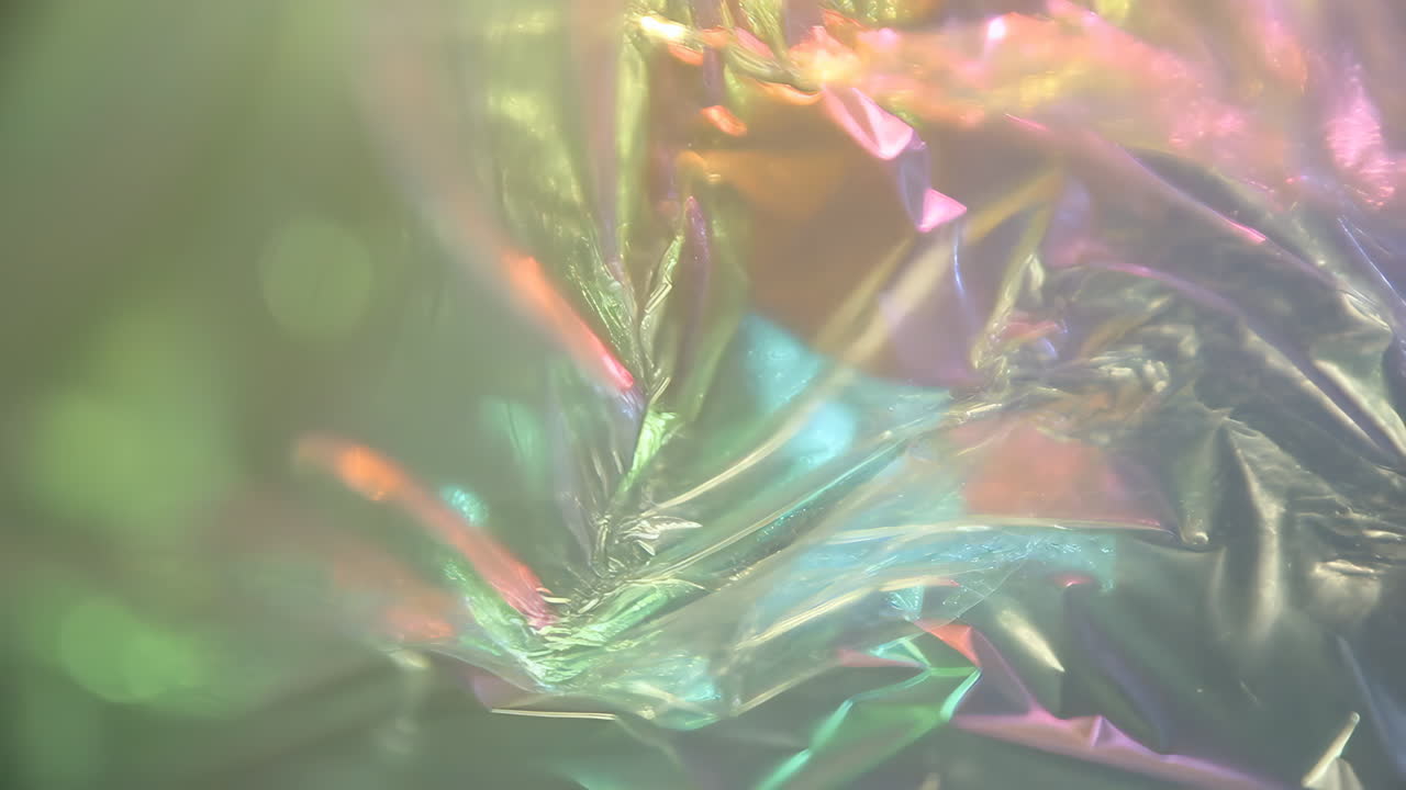 Abstract Iridescent Plastic Texture
