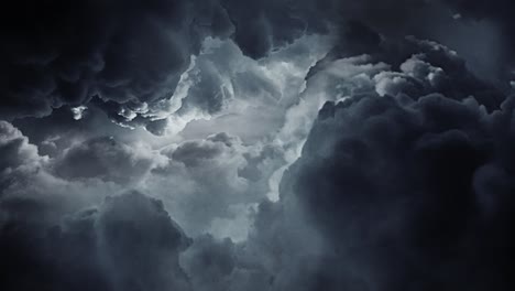 4k thunderstorm, rainy sky with dark clouds