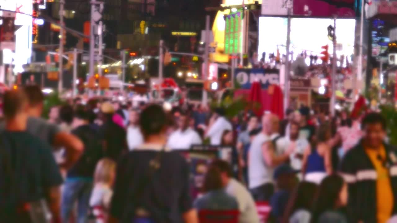 Busy Night in Times Square