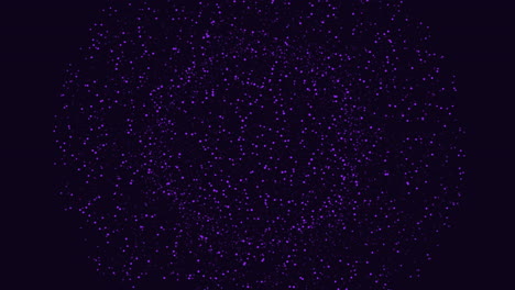 purple circle formed by intricate circular pattern on black background
