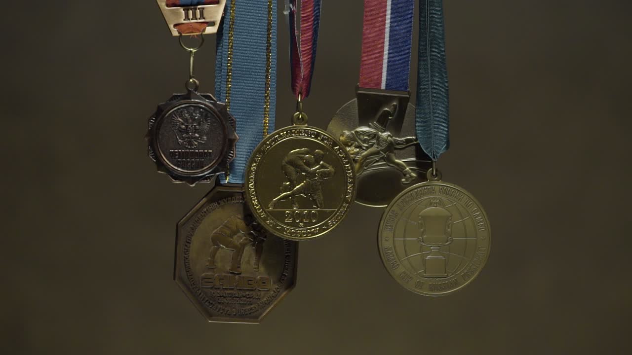 colección de medallas de lucha libre