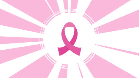 breast cancer ribbon campaign animation