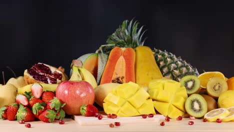 a vibrant assortment of various fresh fruits