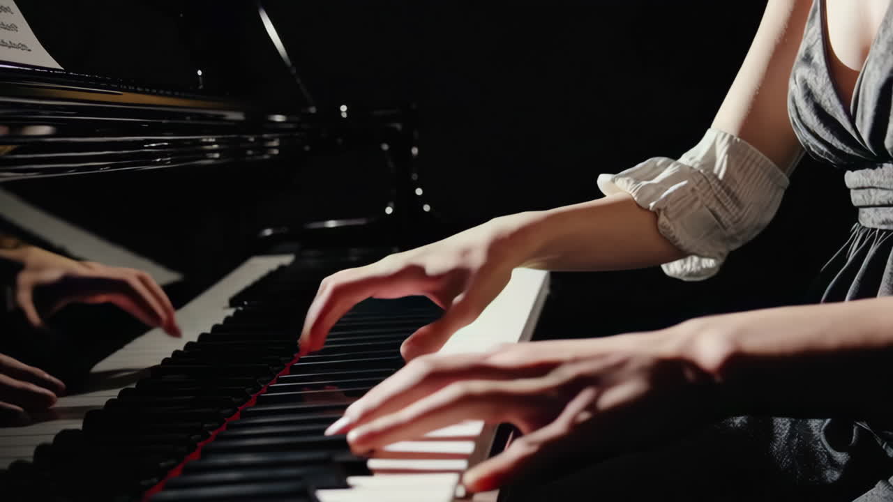 Pianist Playing Piano