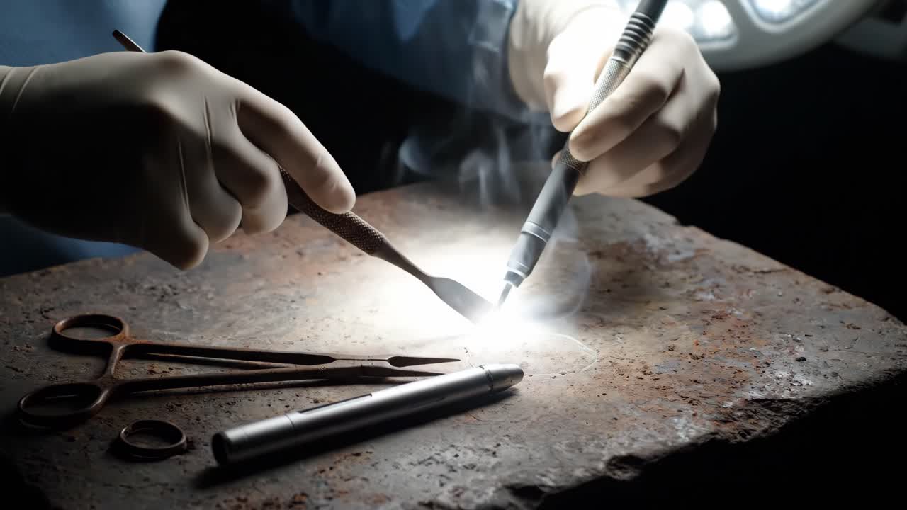 Surgical Procedure with Precision Tools