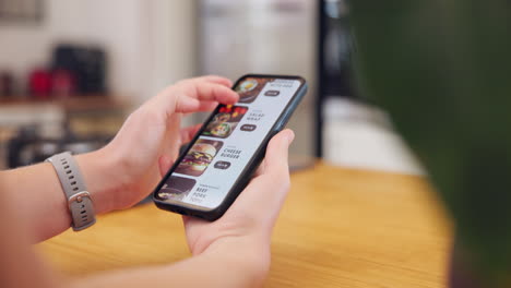 ordering food online with a mobile app