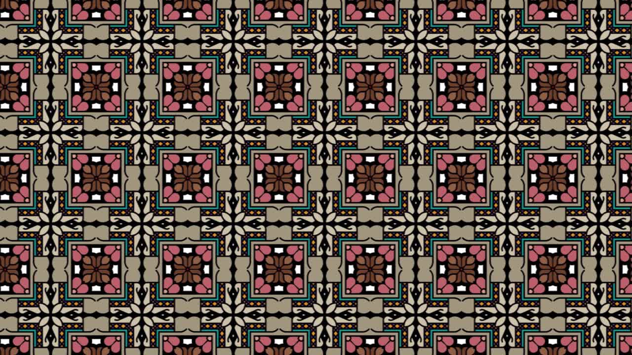 animación de fondo abstracto desplazándose hacia la derecha, marrón, beige y rojo con intrincados detalles