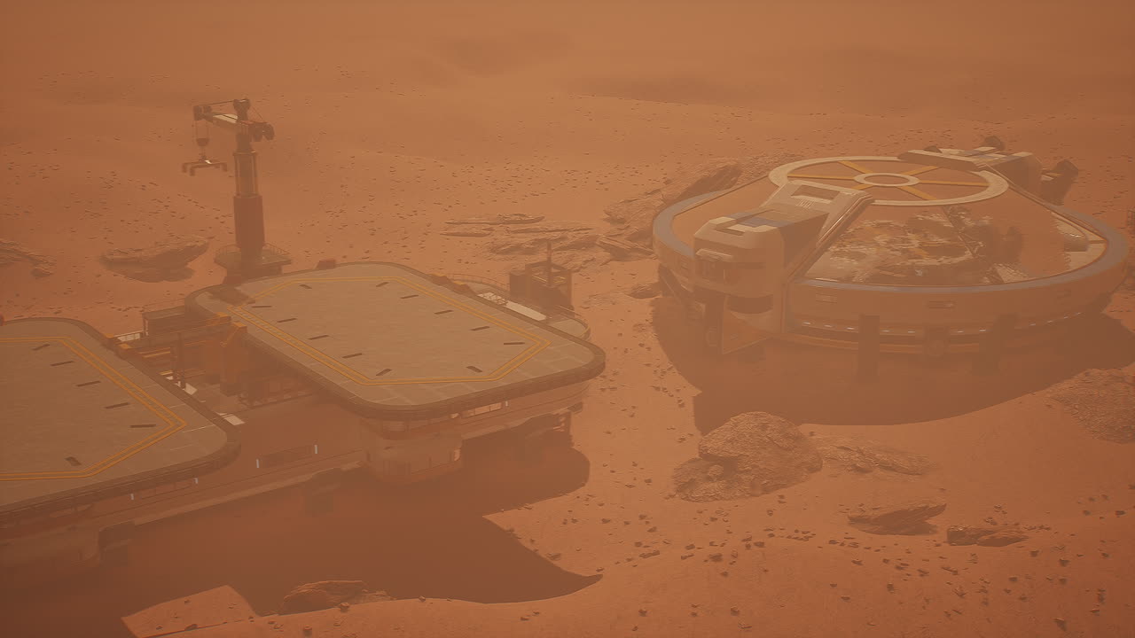 Mars Colony: Futuristic Habitat and Research Station
