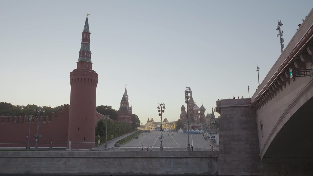Plaza Roja en Moscú al atardecer