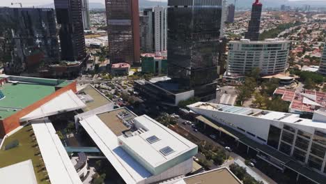 center of commerce andares business center in guadalajara, jalisco, mexico aerial