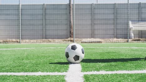 soccer player with prosthetic leg on field