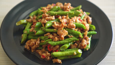 stir-fried-french-bean-or-green-bean-with-minced-pork---Asian-food-style