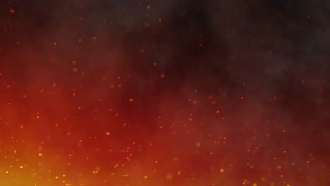 fiery turbulence: seamless animation of radiant heat, billowing smoke and glowing embers in a dynamic inferno