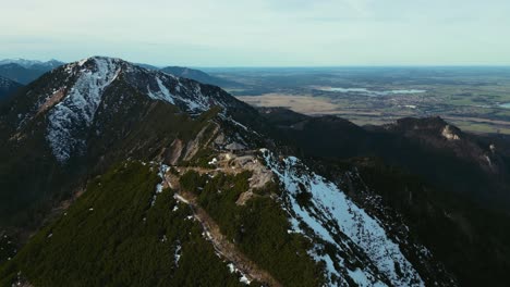 cinematic herzogstand mountain top peak