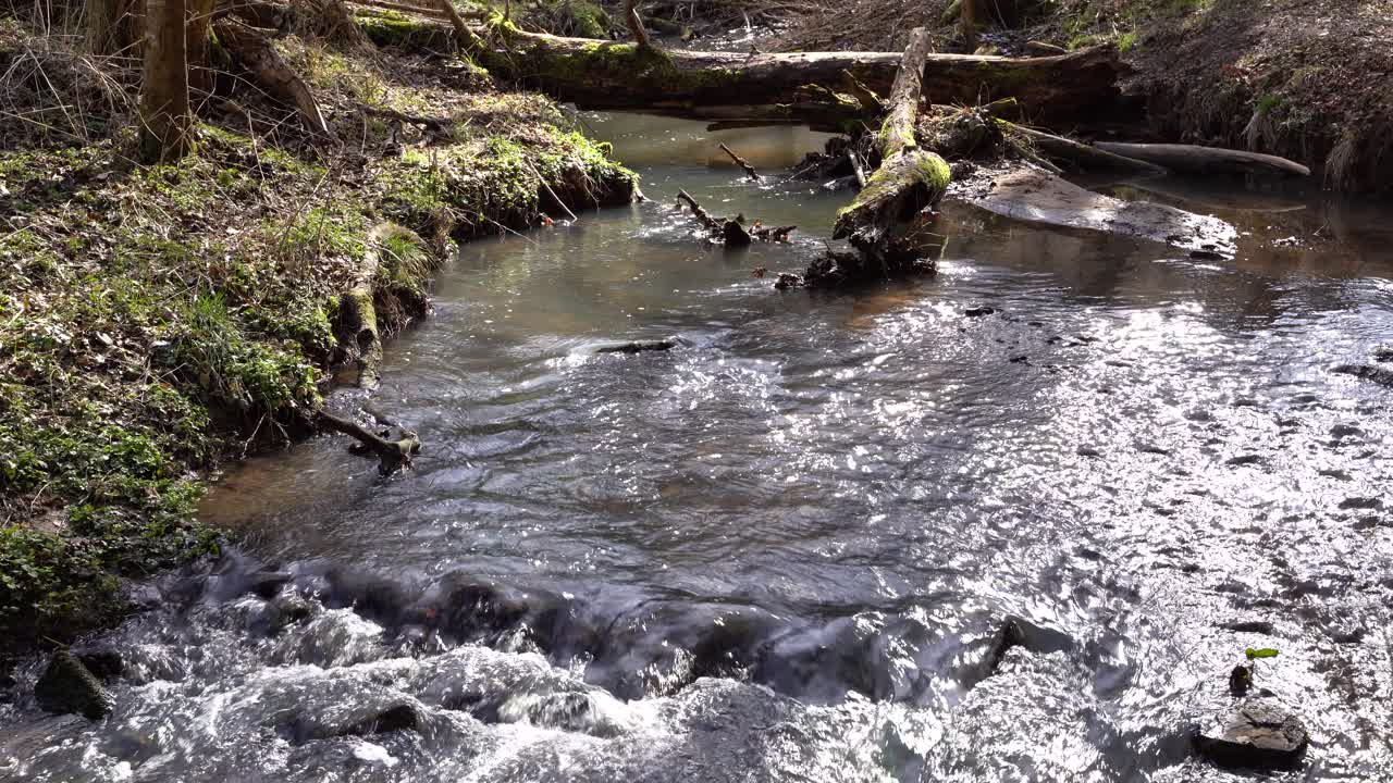 Idyllic creek named Schaich in the Sch&ouml;nbuch nature reserve near Stuttgart in southern Germany