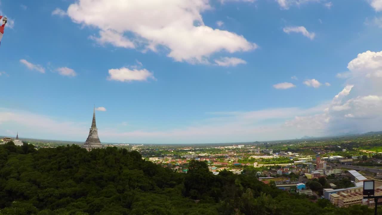 태국 의 페차부리 지방 에서 볼 수 있는 항공 사진