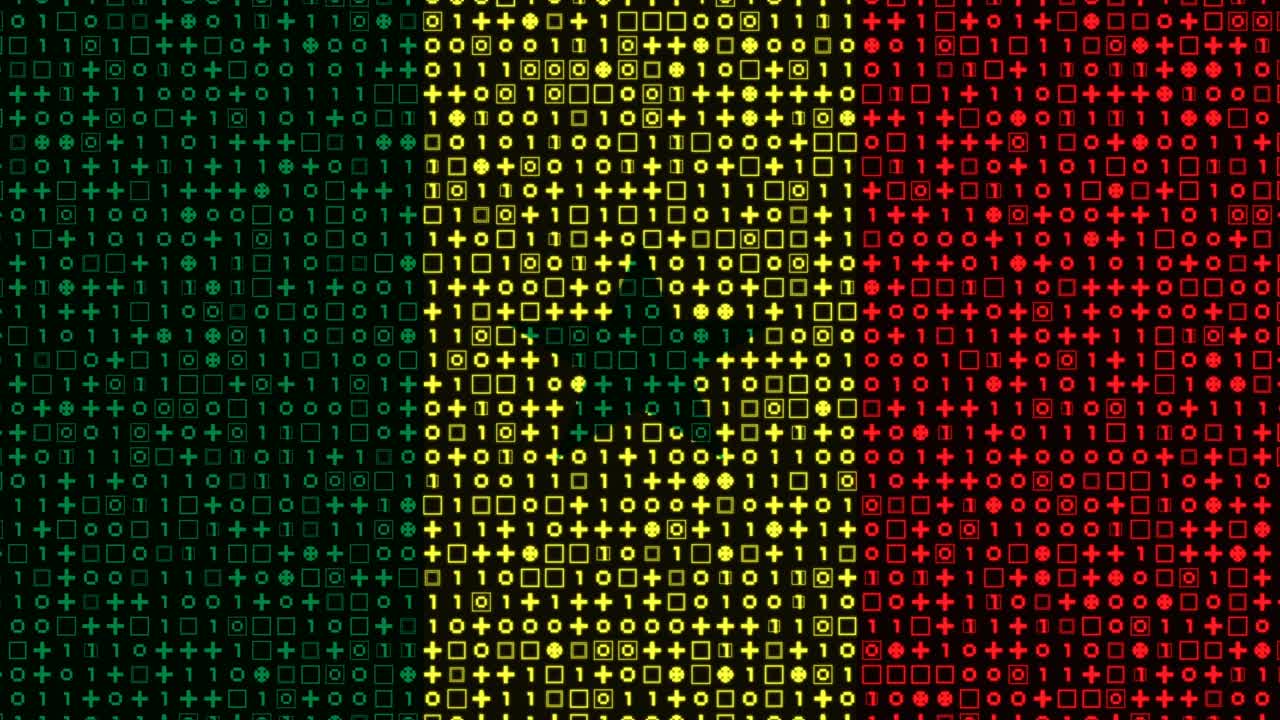 Digitale Senegalese Vlag Animatie
