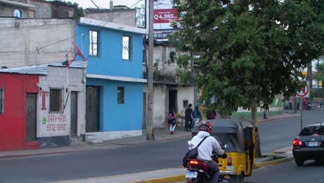 street scene in a latin american city