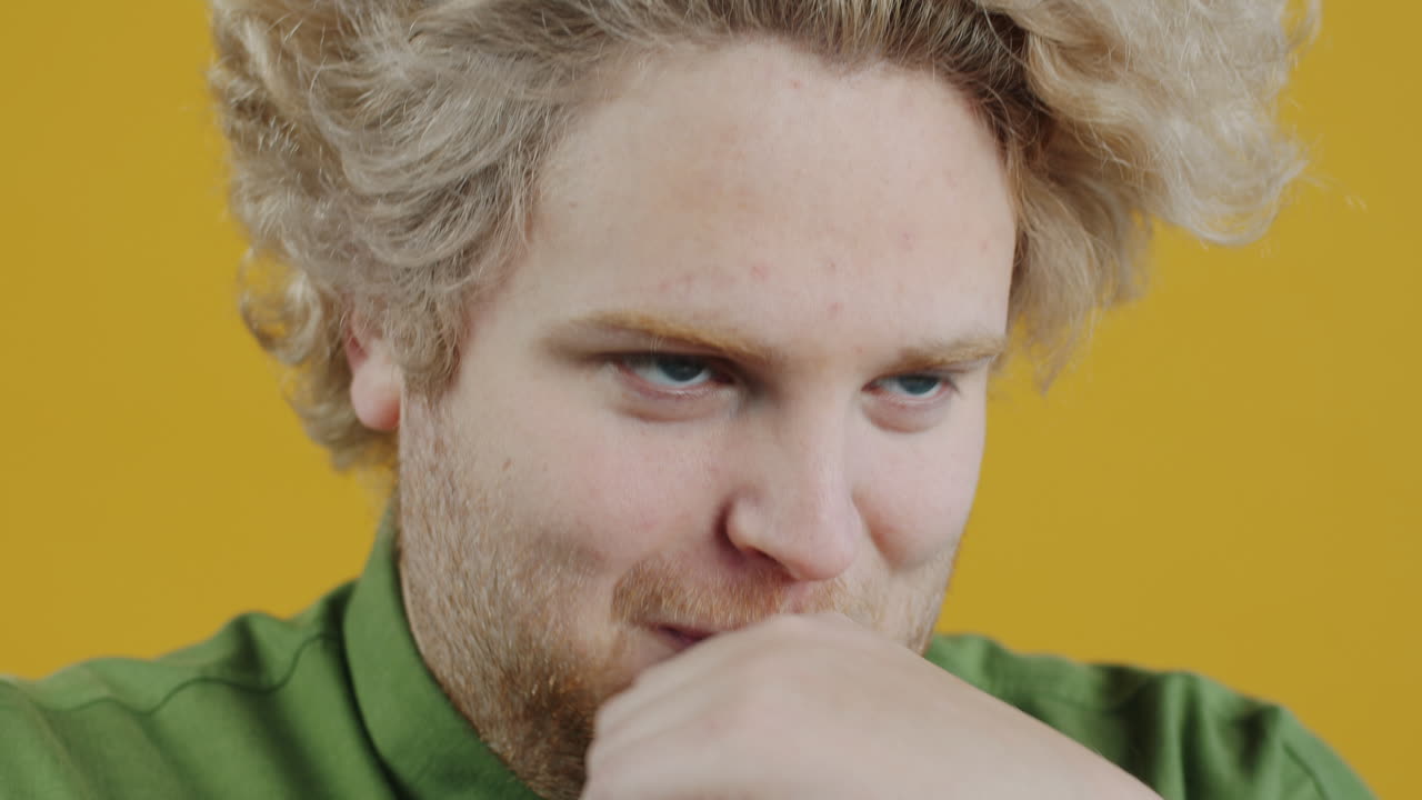 Man with a Questioning Expression