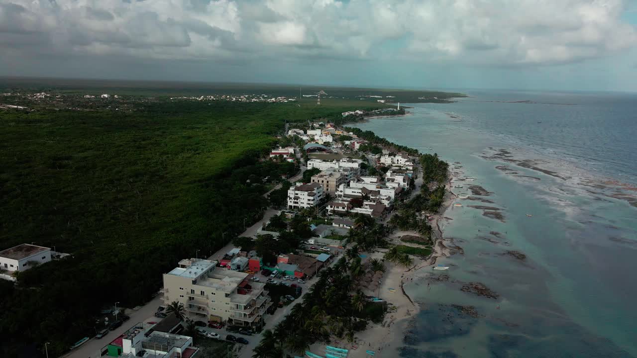 rotación alrededor de la zona hotelera de mahahual