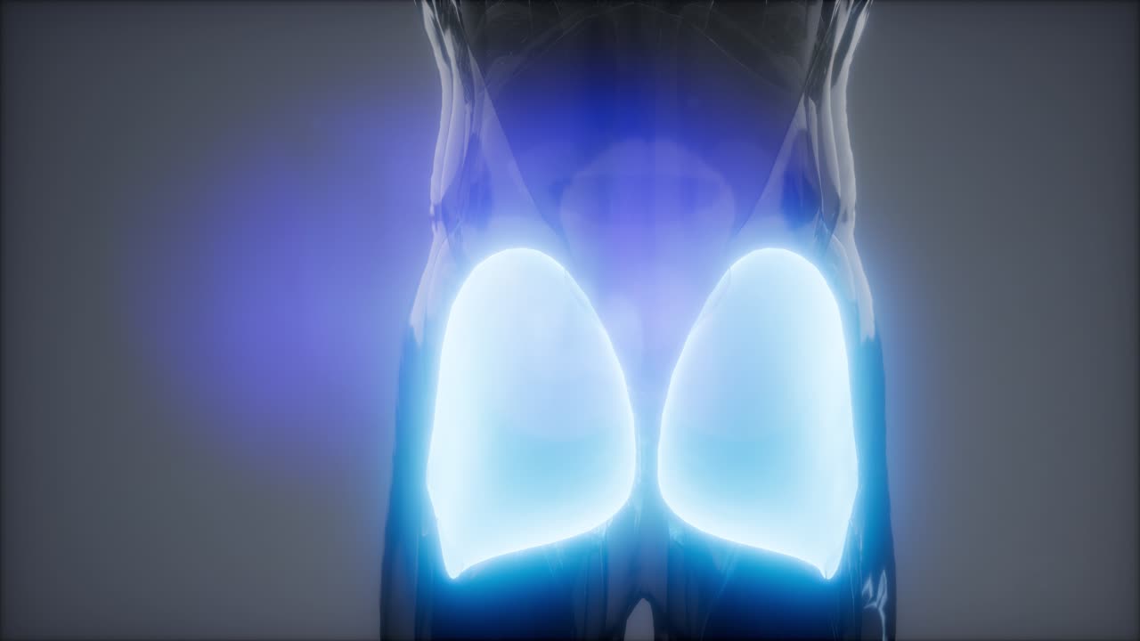 선택된 근육 해부학 지도