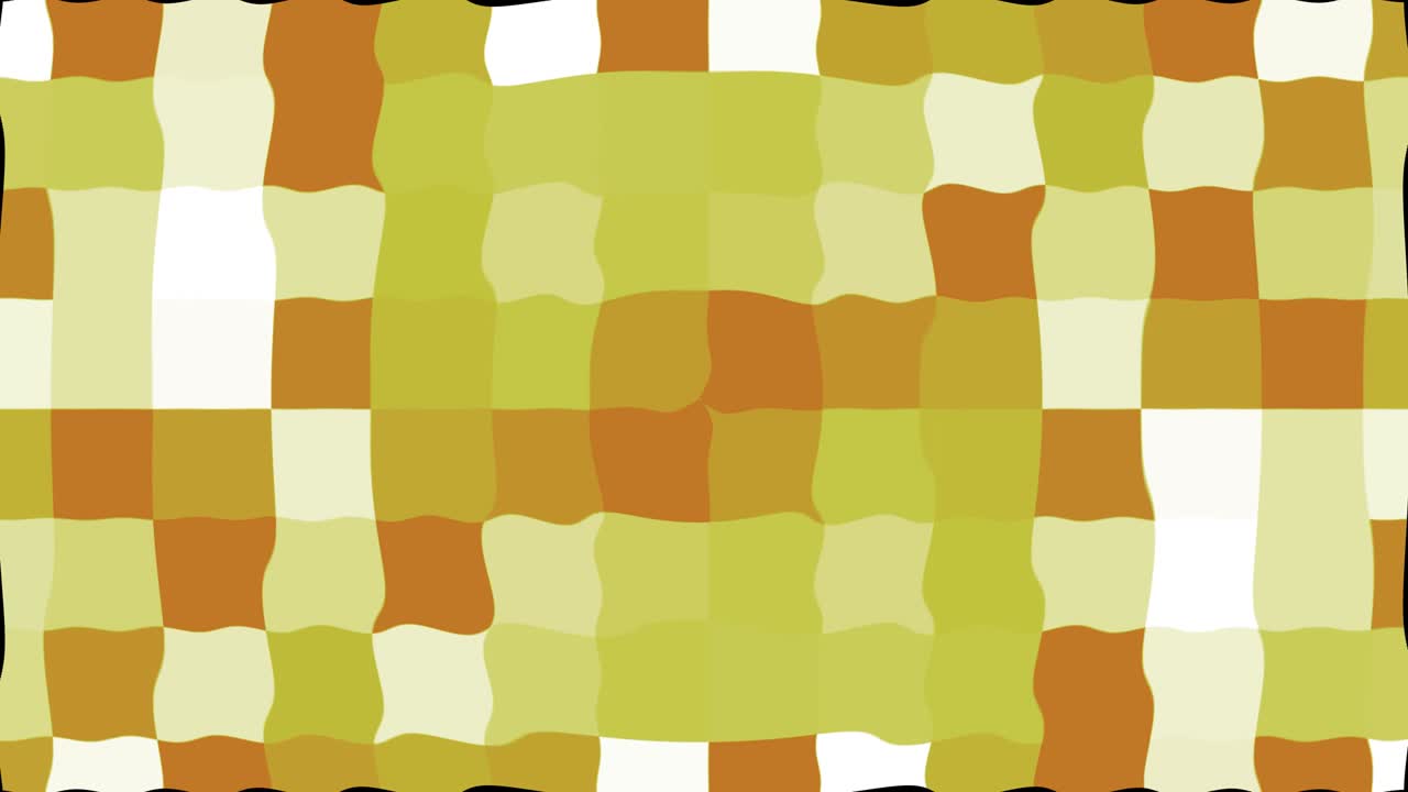 a lot of fluctuating waving yellow white squares shapes on background