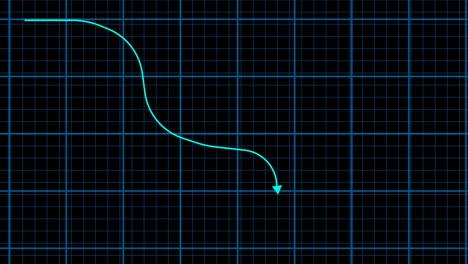 stock market animated graphic. stock price chart.