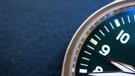 the flow of a watch seconds hand taken by a close-up