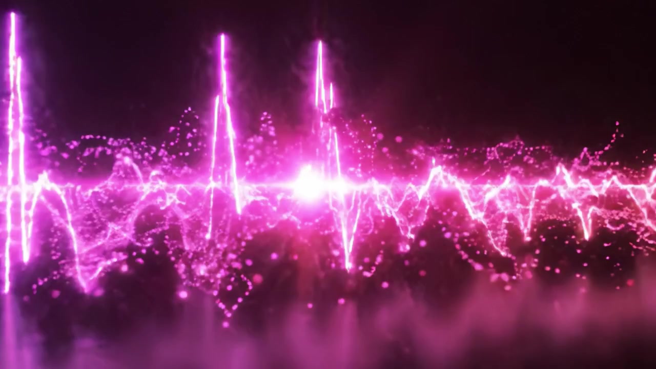 Dynamic Visualization of Sound Waves: A Stunning Display of Audio Frequencies in Vibrant Blue and Green Colors Against a Dark Background