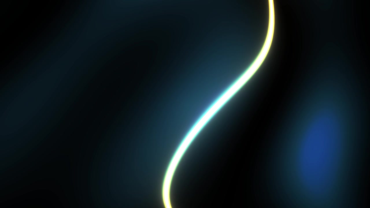 Abstracte Gloeiende Lichtgolf Bewegend op Donkere Achtergrond