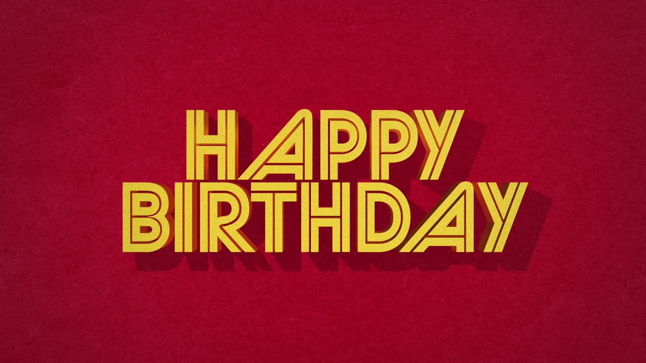 tarjeta de cumpleaños colorida con diseño simple