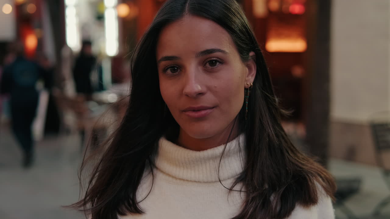 Woman in Seville Looks at Camera