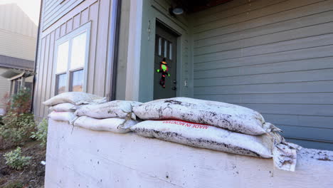 sandbags used for hurricane and flooding 4k