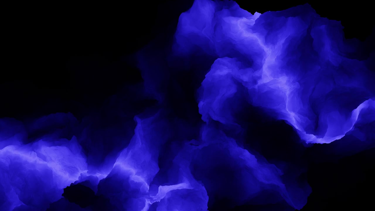 Tonalità rilassanti di blu e viola si fondono in un affascinante effetto fumo