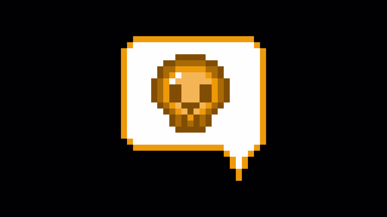 Pixel art animation icon speech bubble scull (8)