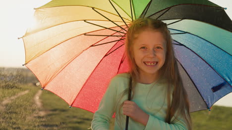 girl sanctuary with rain cascading down rhythmic patter of raindrops becomes soothing melody