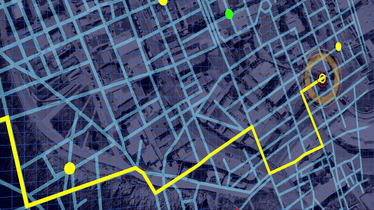 animación del paisaje urbano y las conexiones