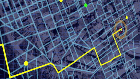 animación del paisaje urbano y las conexiones