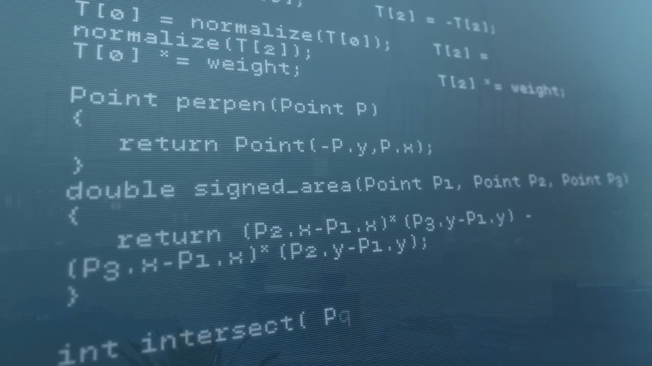 Animation of digital data processing over cityscape