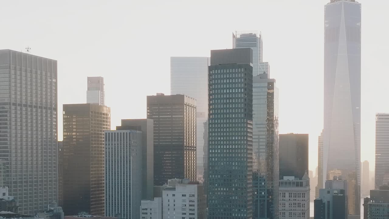 paisaje urbano con rascacielos