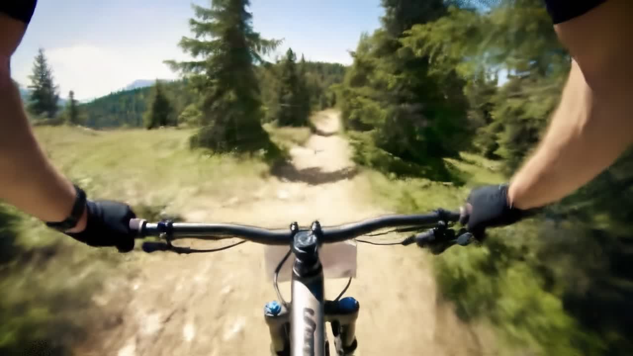 Thrilling Mountain Biking Adventure Through Scenic Forest Trails: Experience the Rush of Riding in Nature's Untamed Beauty