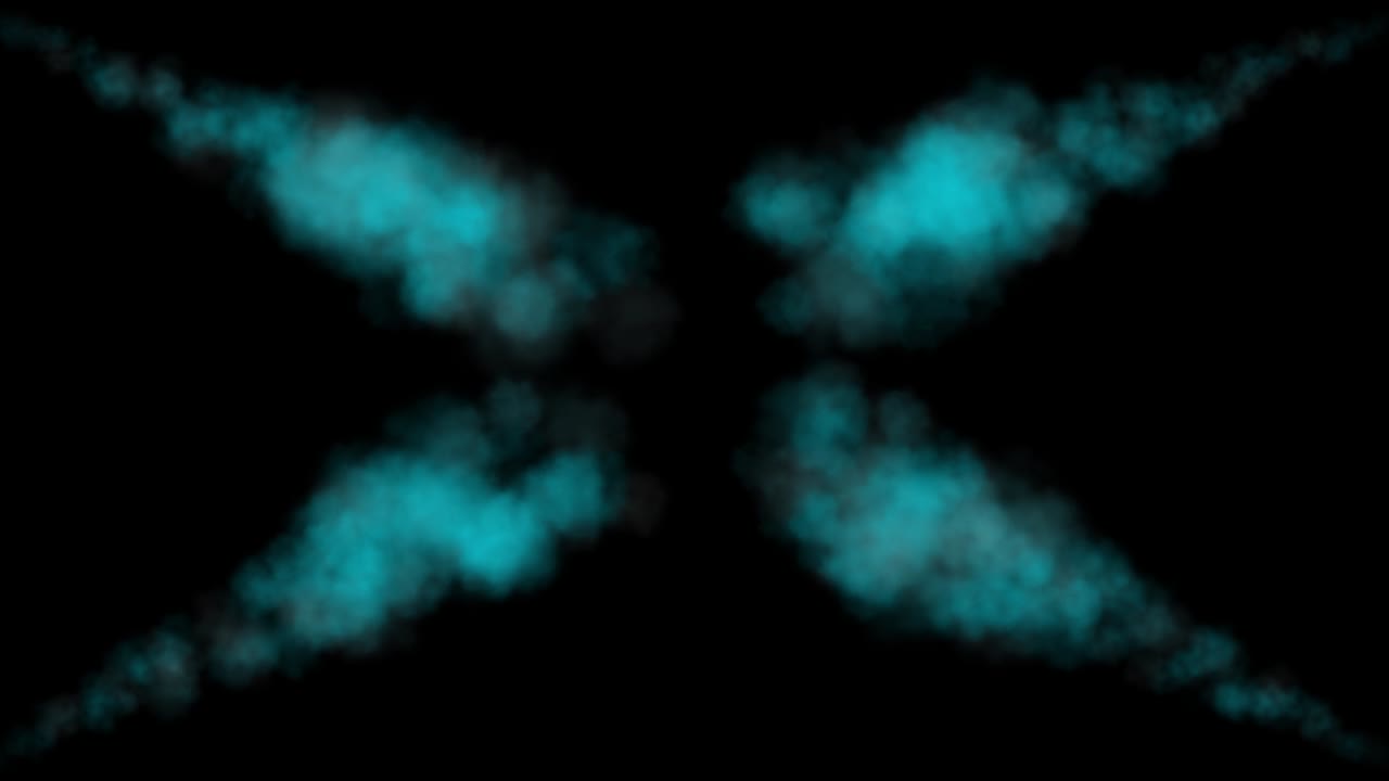 las partículas de color que soplan el humo animación gráficos de movimiento