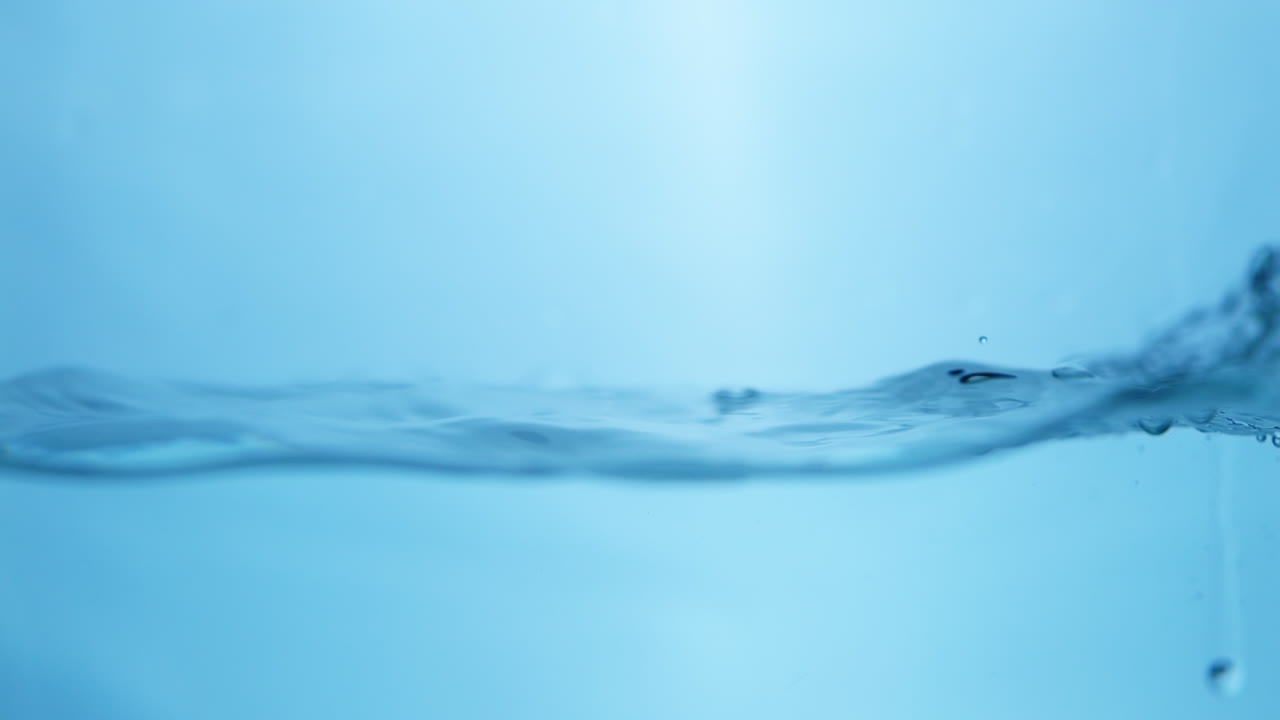 상쾌한 파란 파도