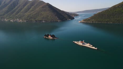 aerial view near the island of st