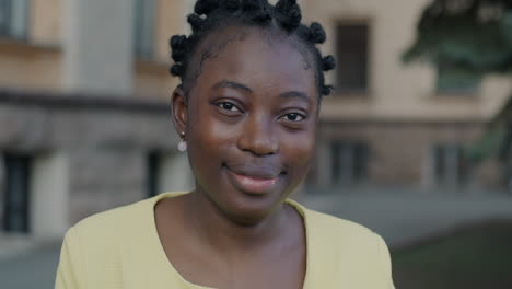 smiling african woman