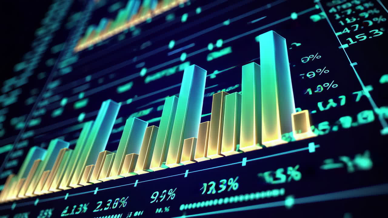 Financial Data Visualization on a Digital Display